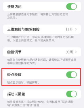 宁洱苹果授权维修站分享iPhone轻点无法唤醒怎么办