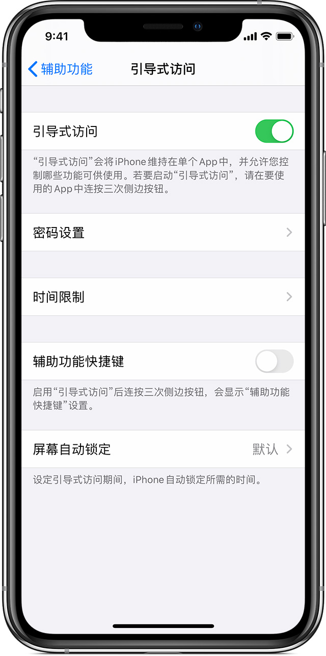 宁洱苹果手机维修分享如何在 iPhone 上退出引导式访问 